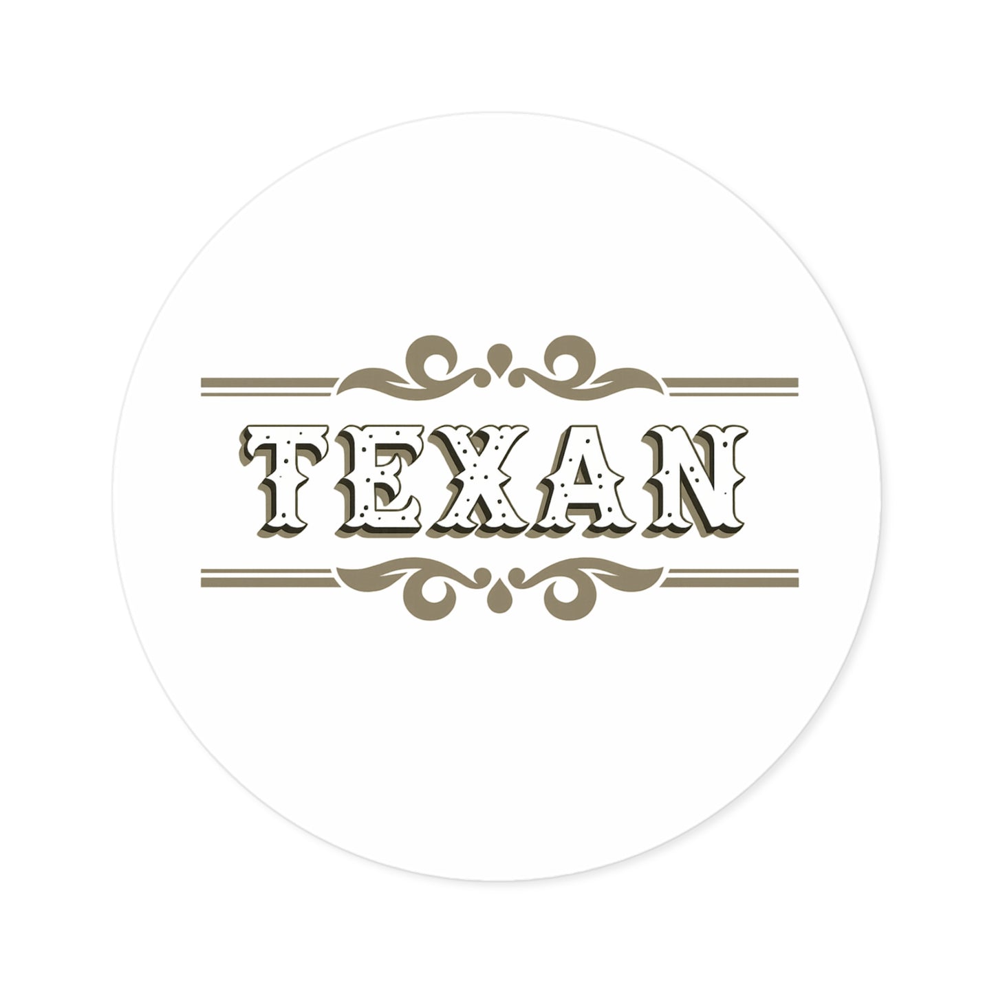 Texan - Round Sticker
