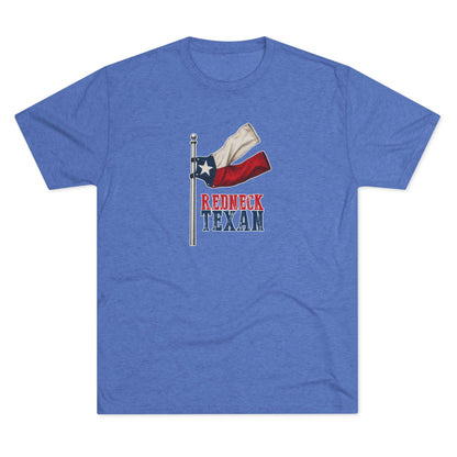 Redneck Texan Flag - Tri-Blend Crew Tee