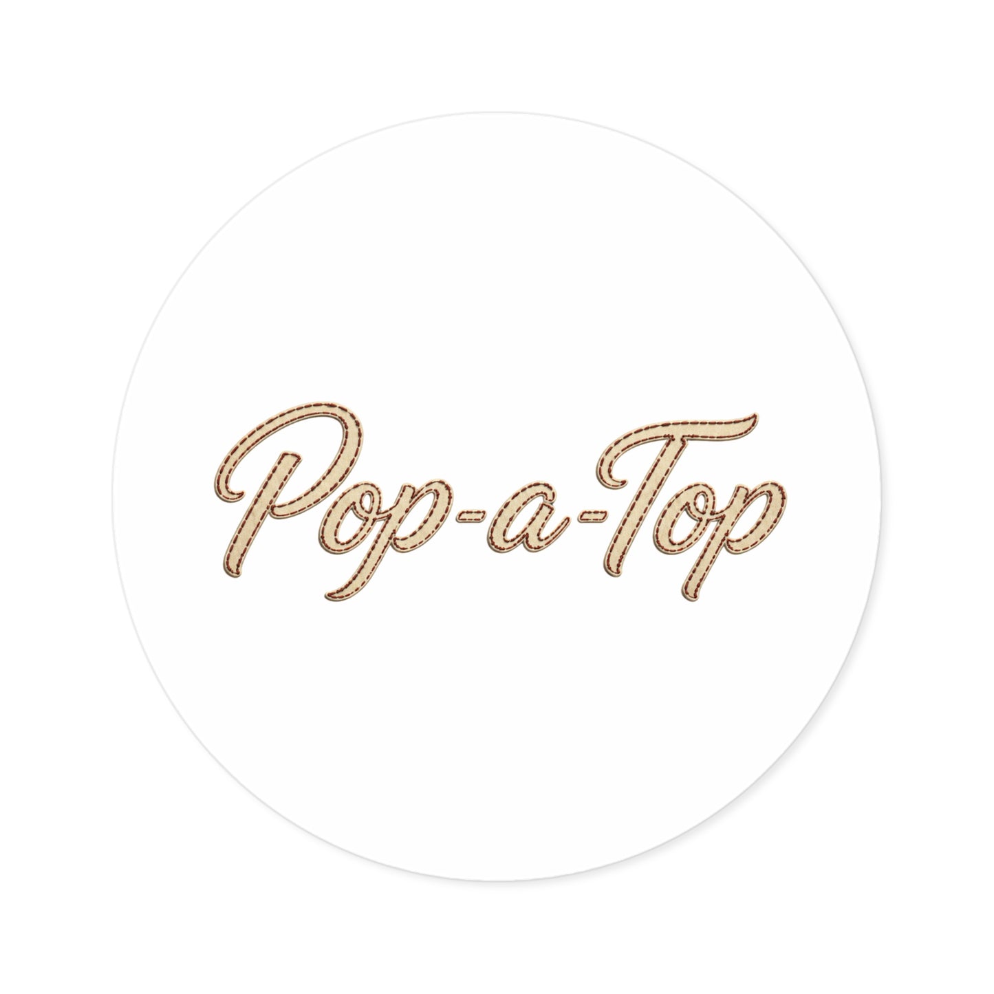 Pop a Top - Round Sticker