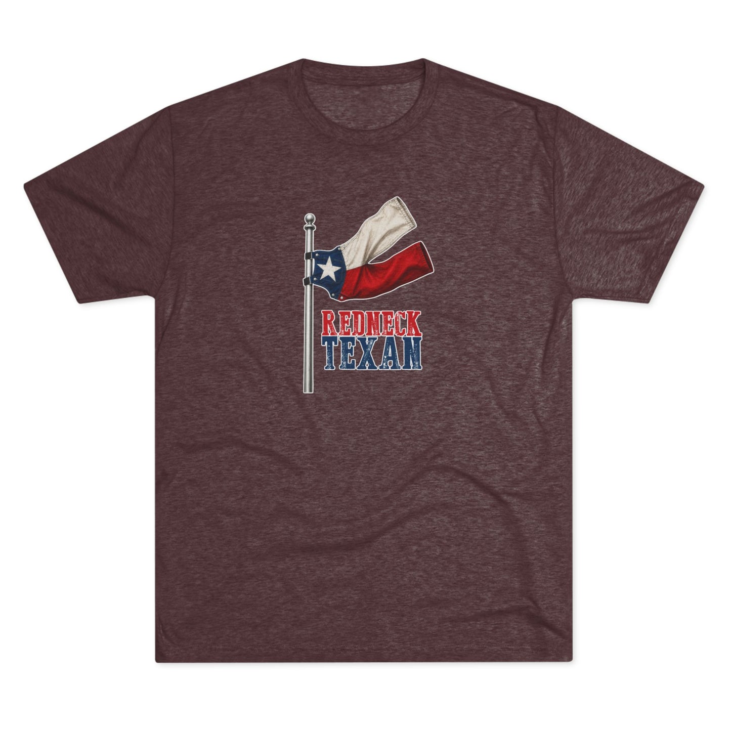 Redneck Texan Flag - Tri-Blend Crew Tee