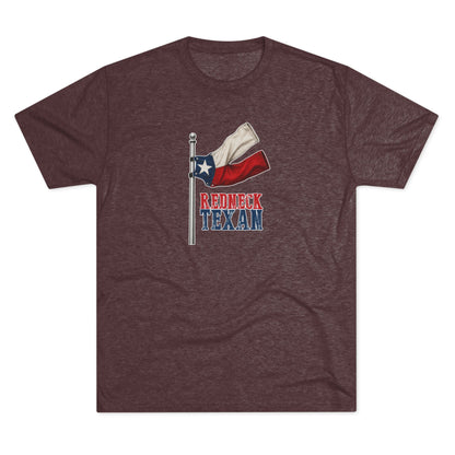 Redneck Texan Flag - Tri-Blend Crew Tee