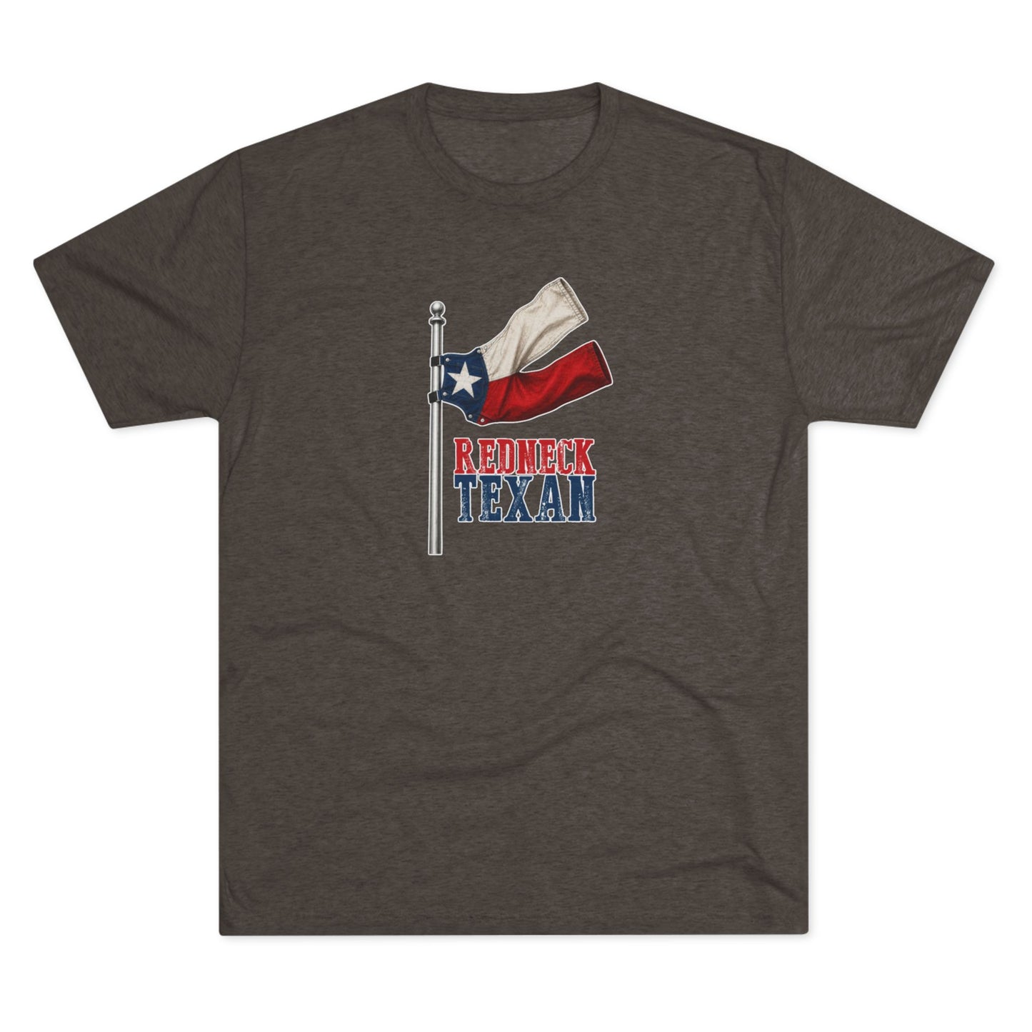 Redneck Texan Flag - Tri-Blend Crew Tee