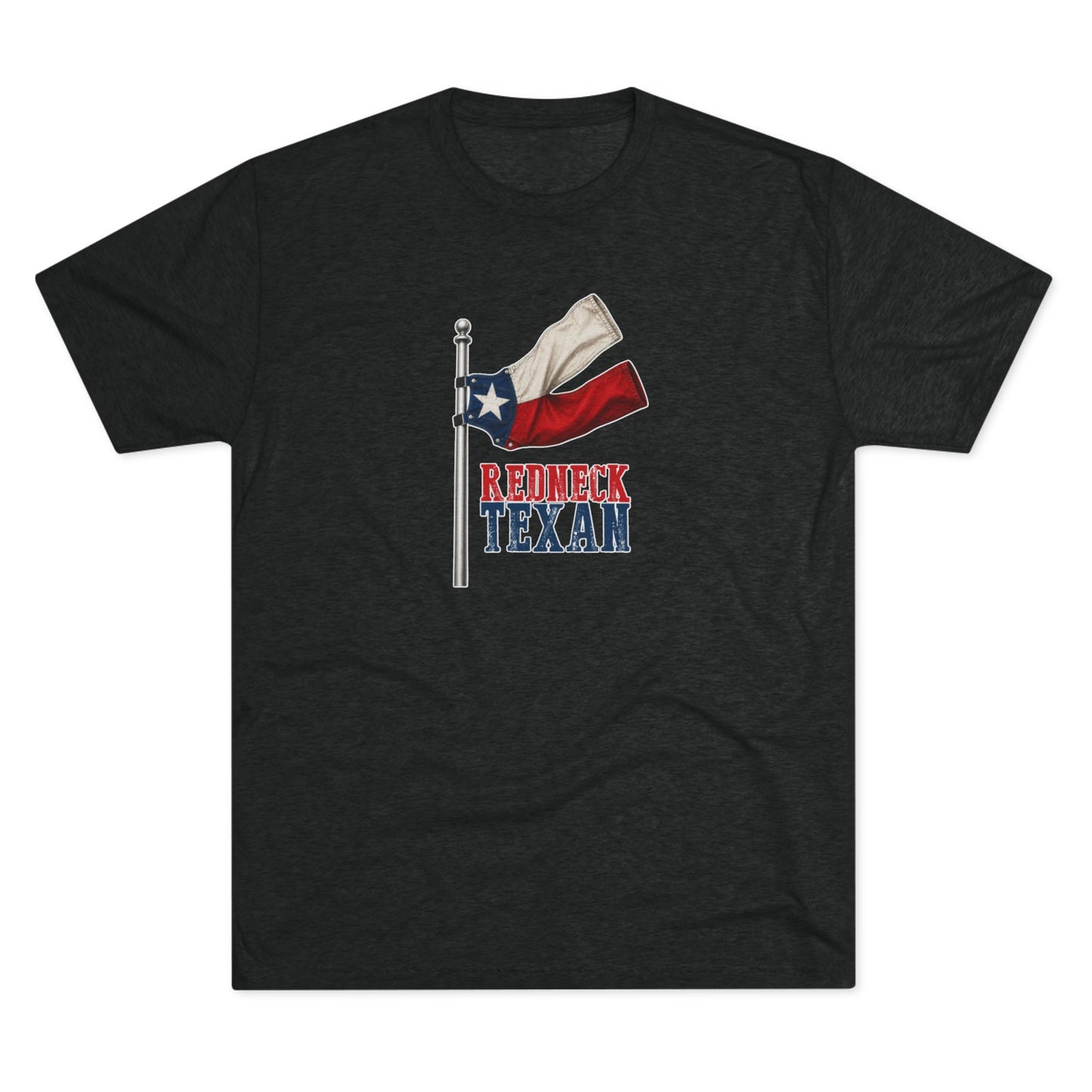 Redneck Texan Flag - Tri-Blend Crew Tee
