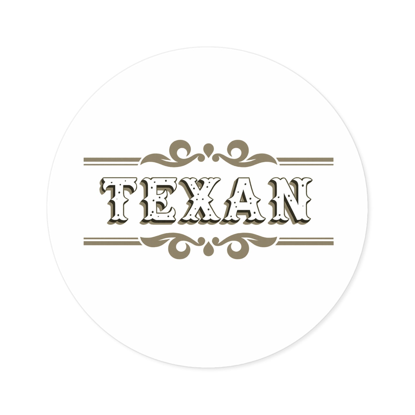 Texan - Round Sticker