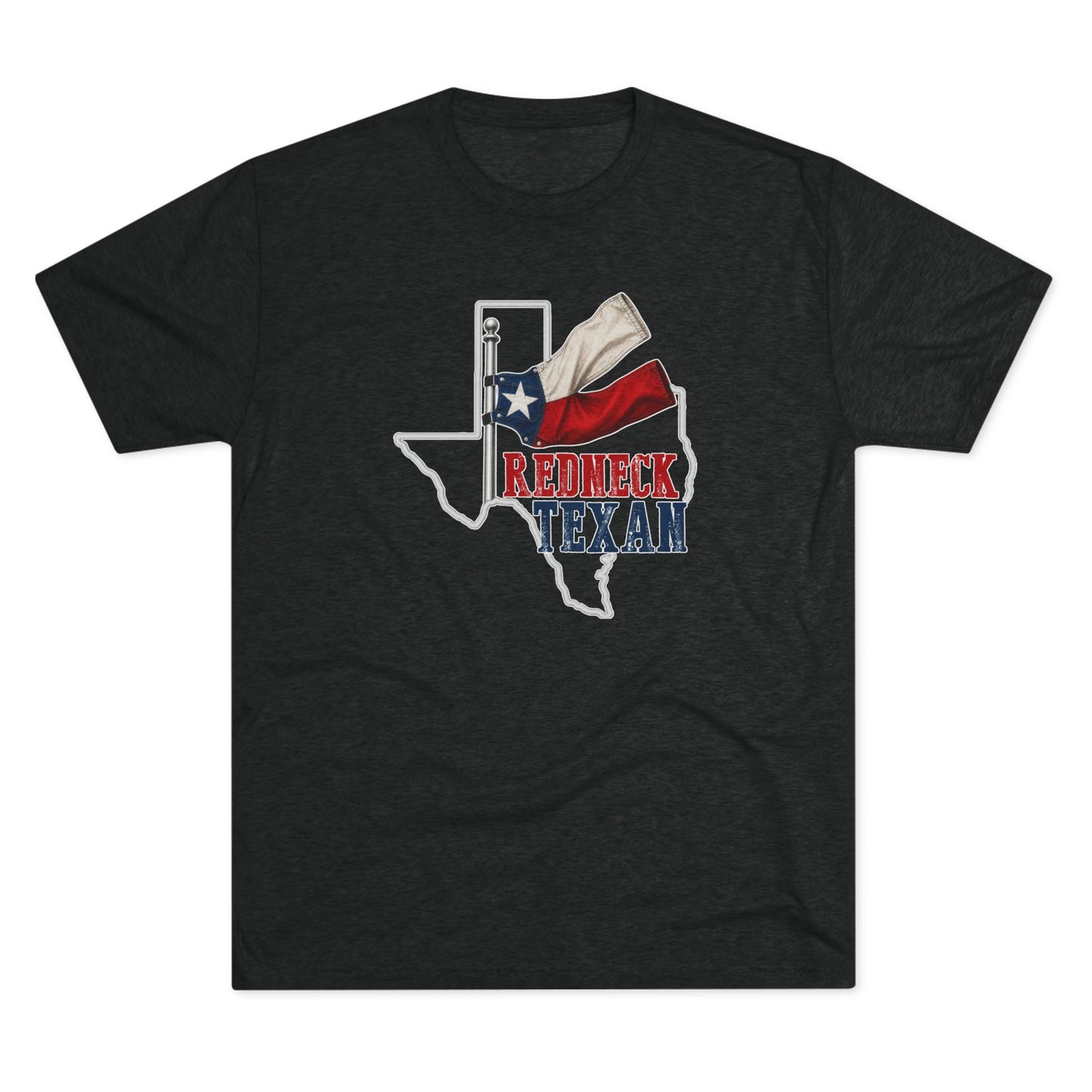 Redneck Texan TX - Tri-Blend Crew Tee
