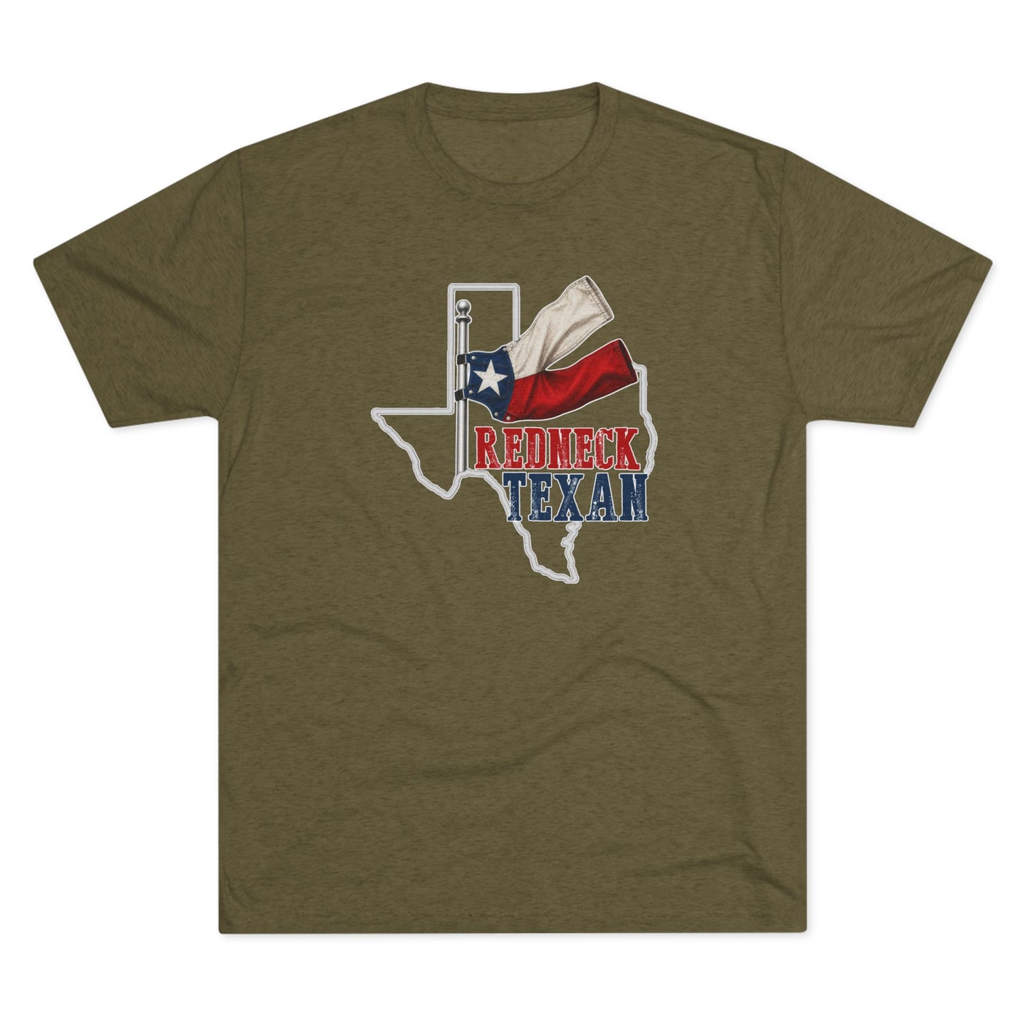 Redneck Texan TX - Tri-Blend Crew Tee