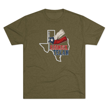 Redneck Texan TX - Tri-Blend Crew Tee