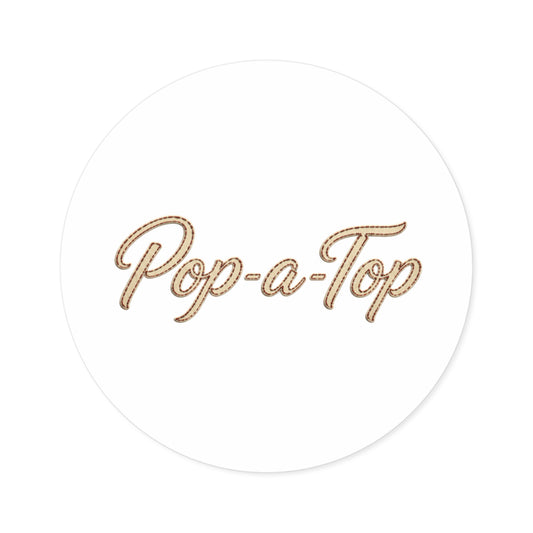 Pop a Top - Round Sticker