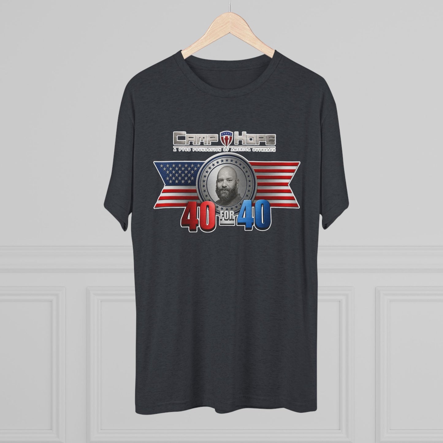 40 for 40 - Tri-Blend Crew Tee