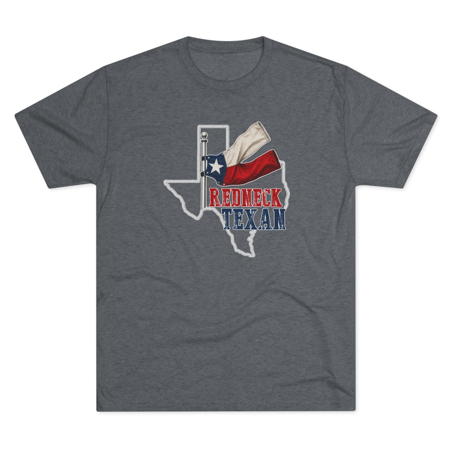 Redneck Texan TX - Tri-Blend Crew Tee