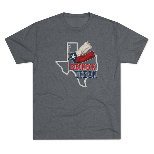 Redneck Texan TX - Tri-Blend Crew Tee