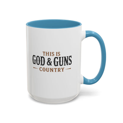 This is God & Guns Country - Coffee Mug, 11oz or 15oz