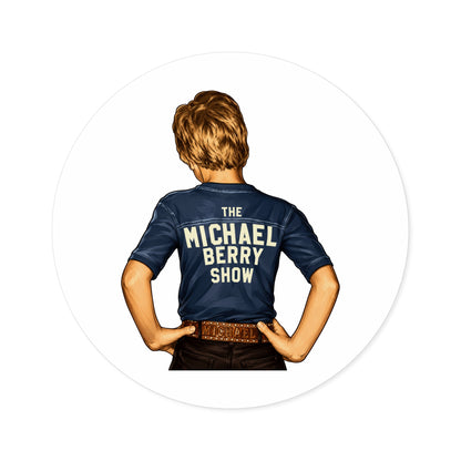 Michael Berry Show Kid - Round Sticker