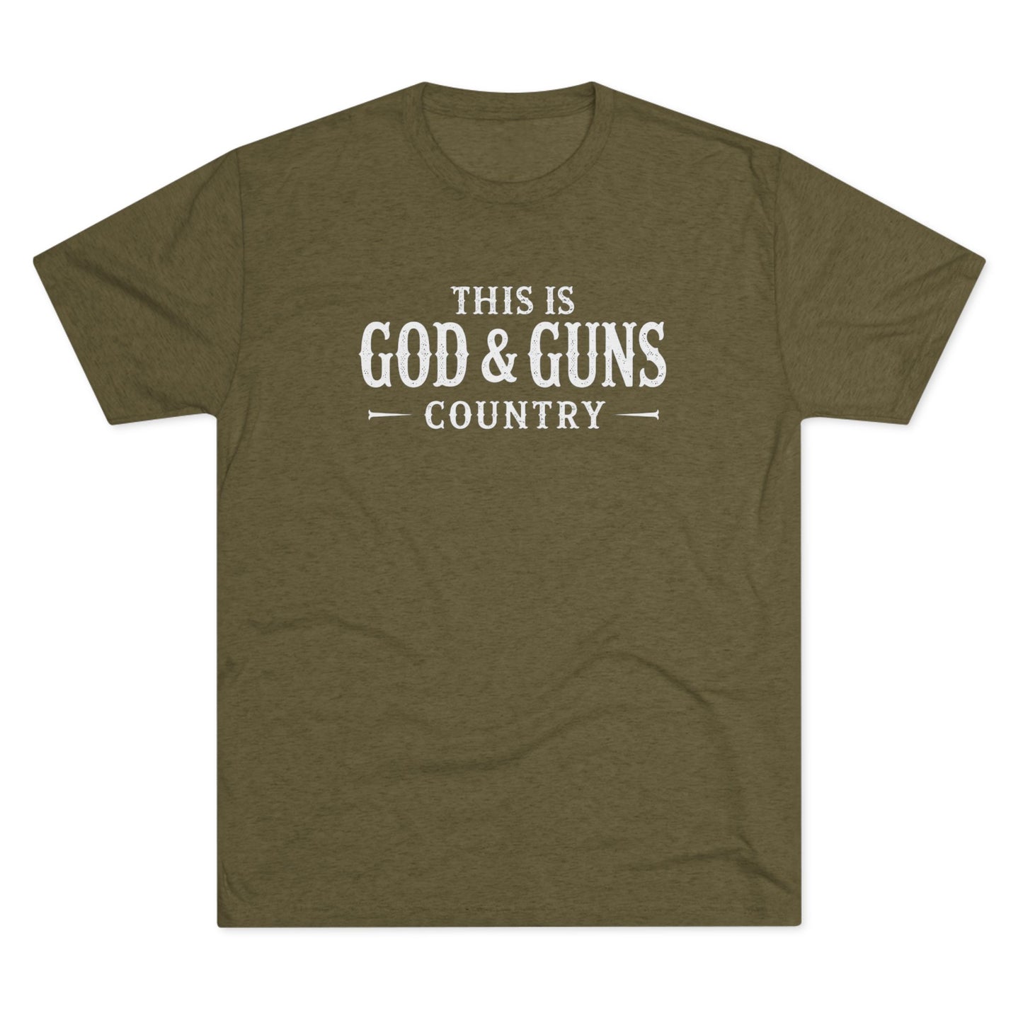 This is God & Guns Country - Tri-Blend Crew Tee