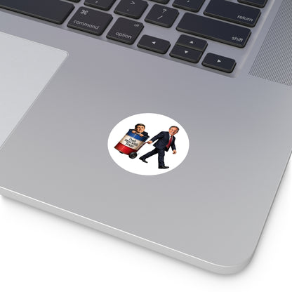 Paxton Taking out the Trash - Round Sticker