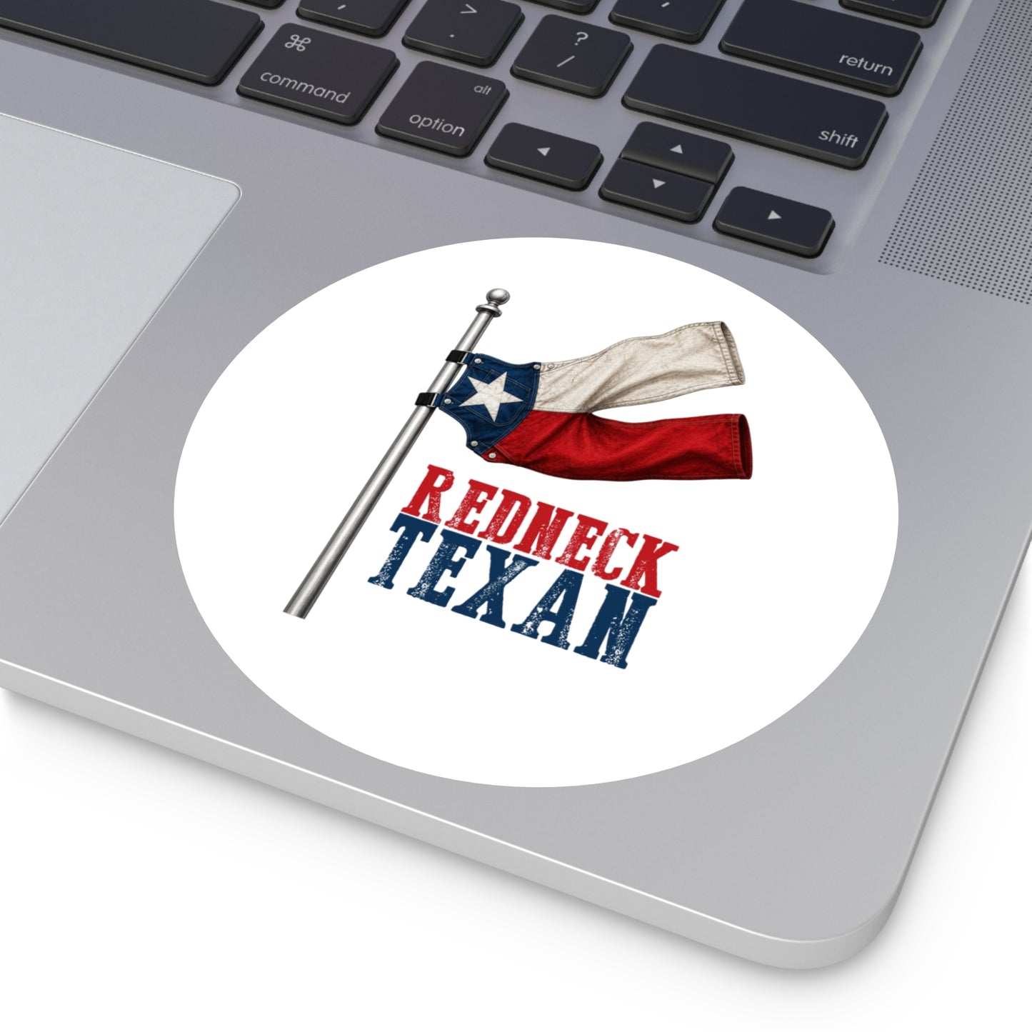 Redneck Texan Flag - Round Sticker