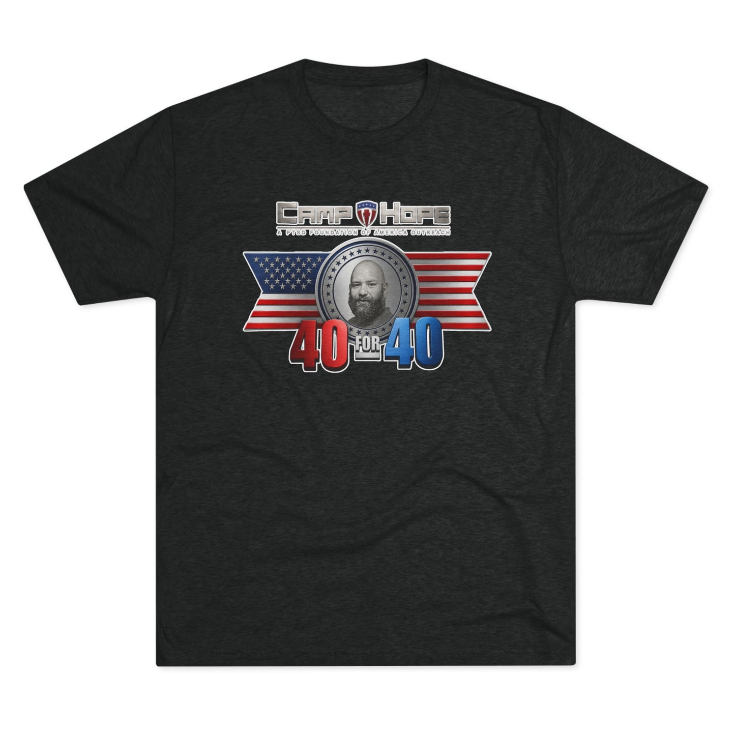 40 for 40 - Tri-Blend Crew Tee