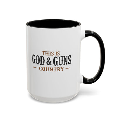 This is God & Guns Country - Coffee Mug, 11oz or 15oz